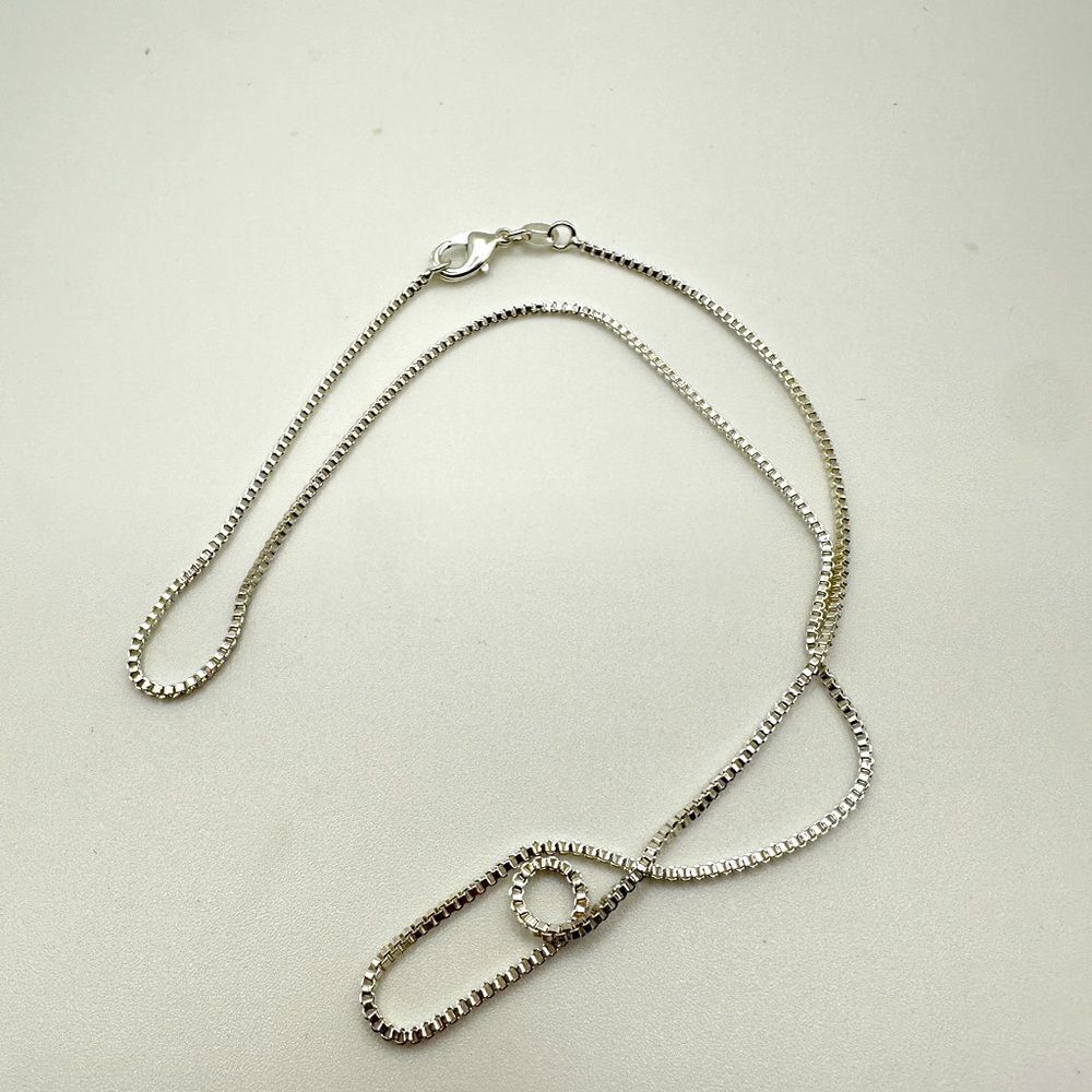 NWOT Unisex‎ 16” silver plated box chain, 1.5mm thick